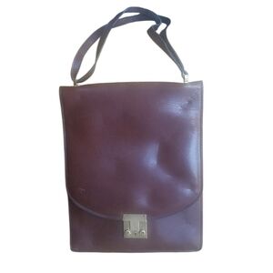 Vintage LANCEL Brown Organically Distressed Shoulder Bag
